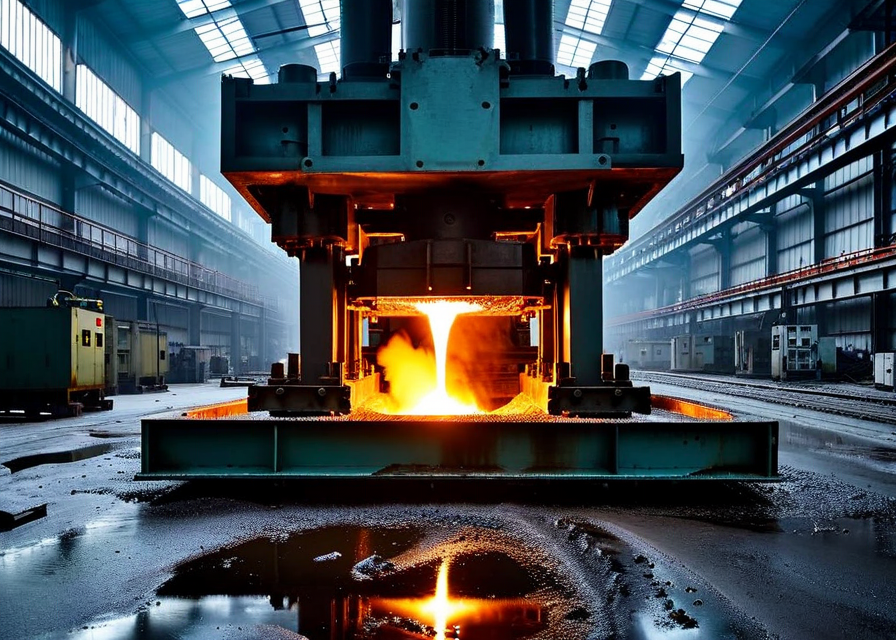 ForgePuls in operation at an aluminum die casting facility