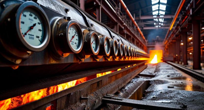 Billet temperature monitoring and variance control in forging process