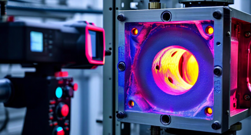 Thermal imaging for die casting process control and temperature monitoring